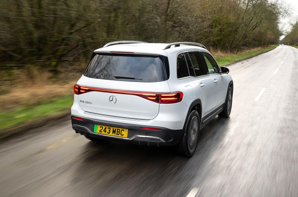 Mercedes EQB rear right driving