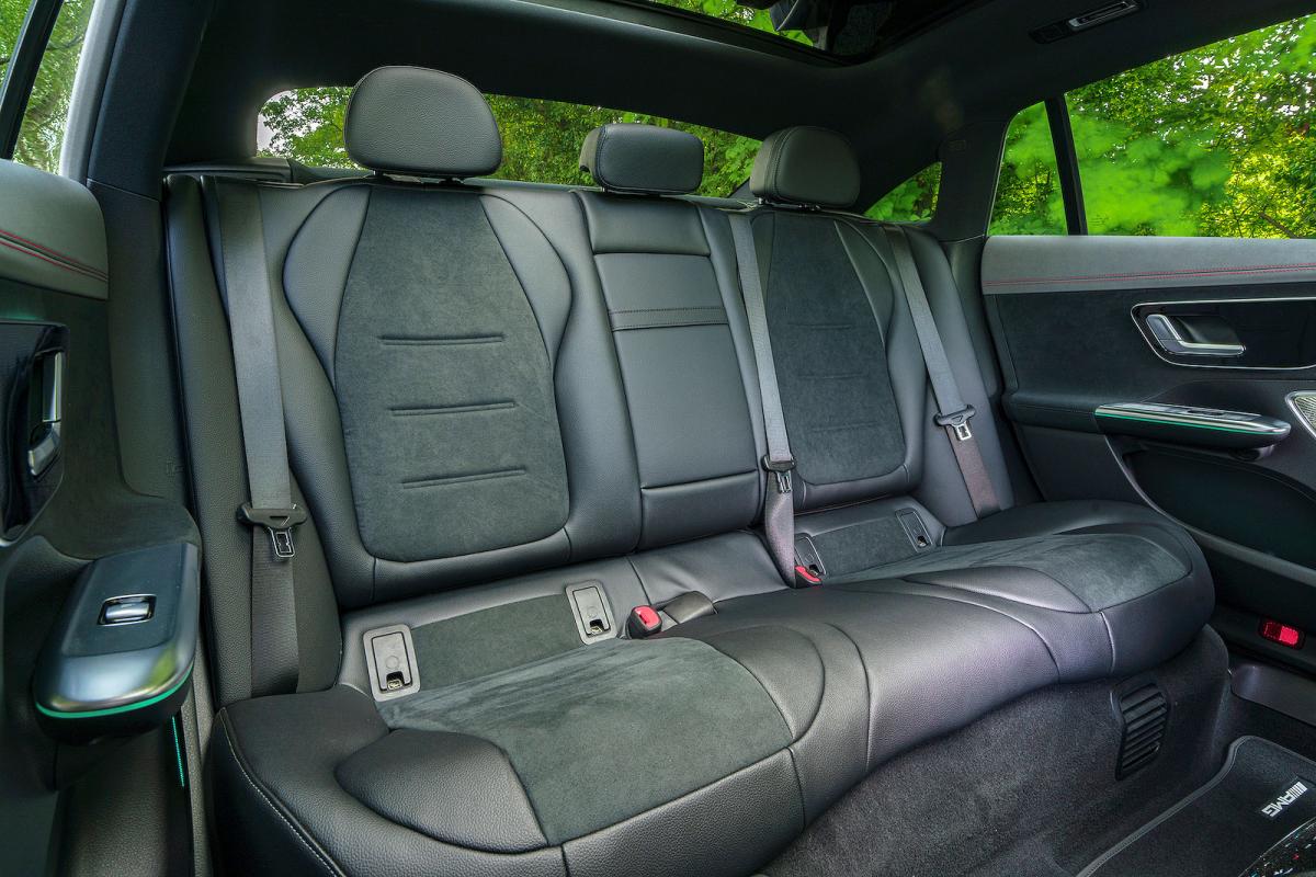 Used Mercedes EQE 2022-present interior rear seats