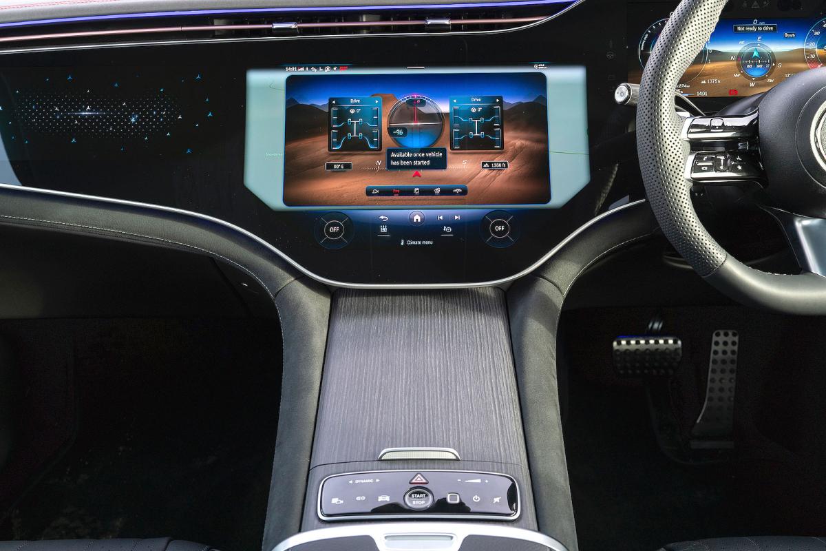 Mercedes EQE SUV interior infotainment