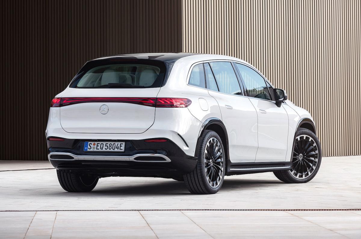 Mercedes EQS SUV rear right static