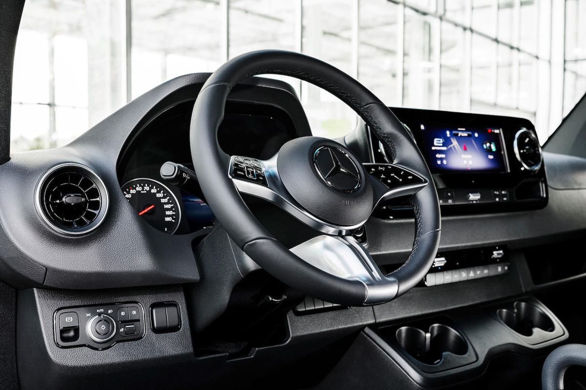 Mercedes eSprinter interior dashboard
