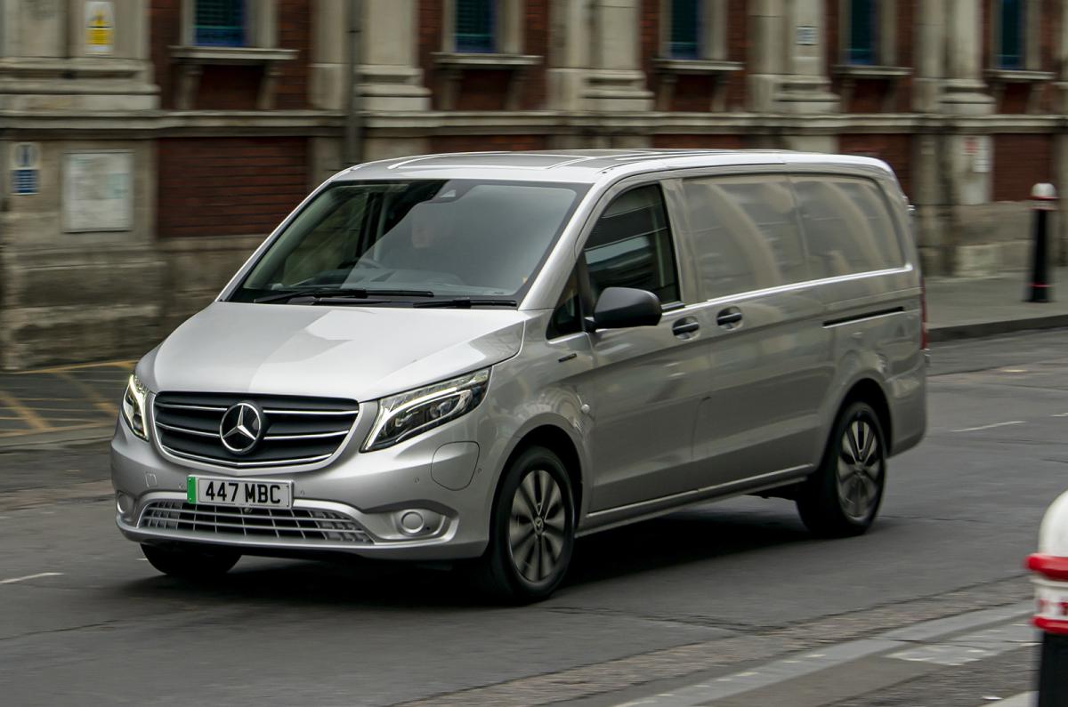 Mercedes eVito driving front left