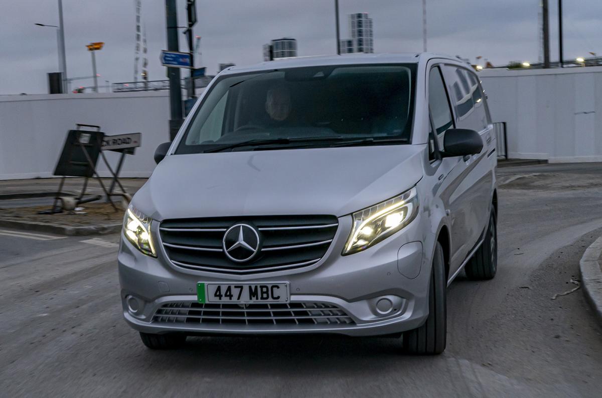 Mercedes eVito front cornering