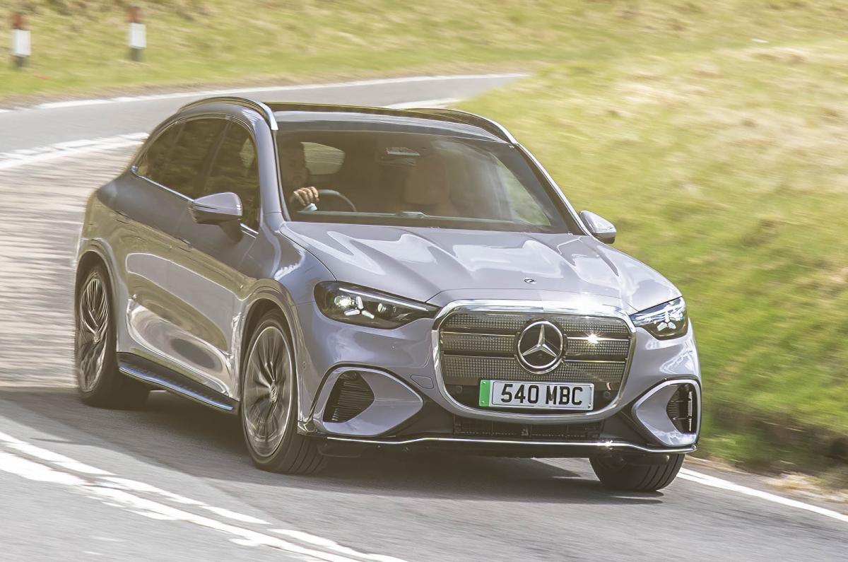 Mercedes GLC Electric front cornering