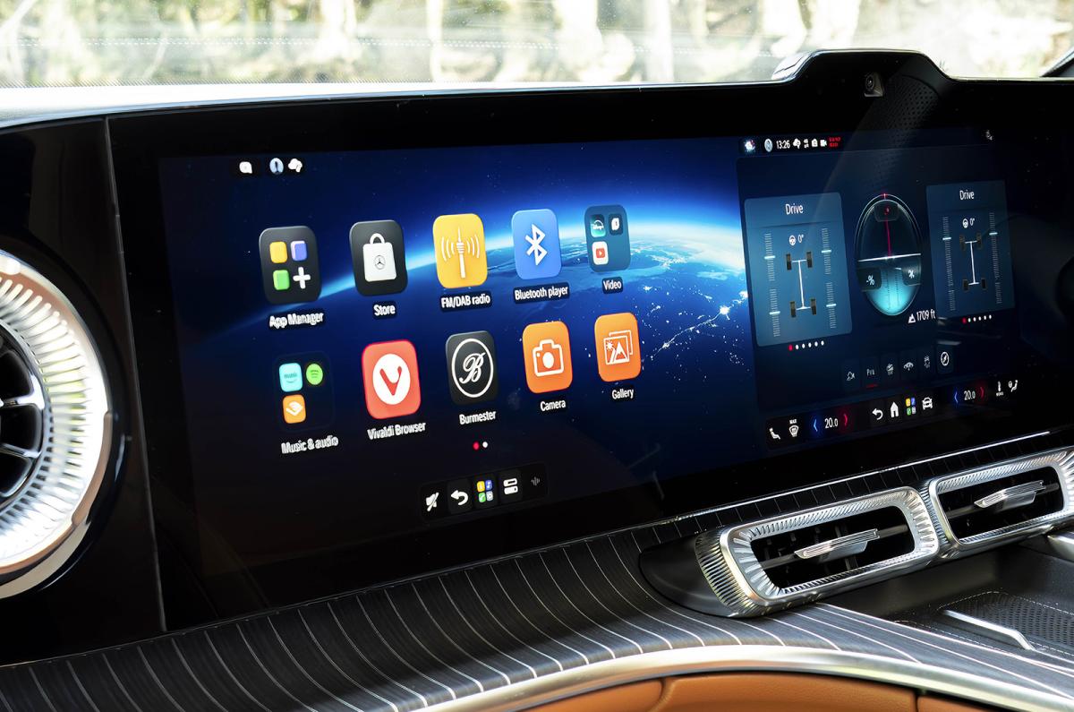 Mercedes GLC Electric passenger touchscreen