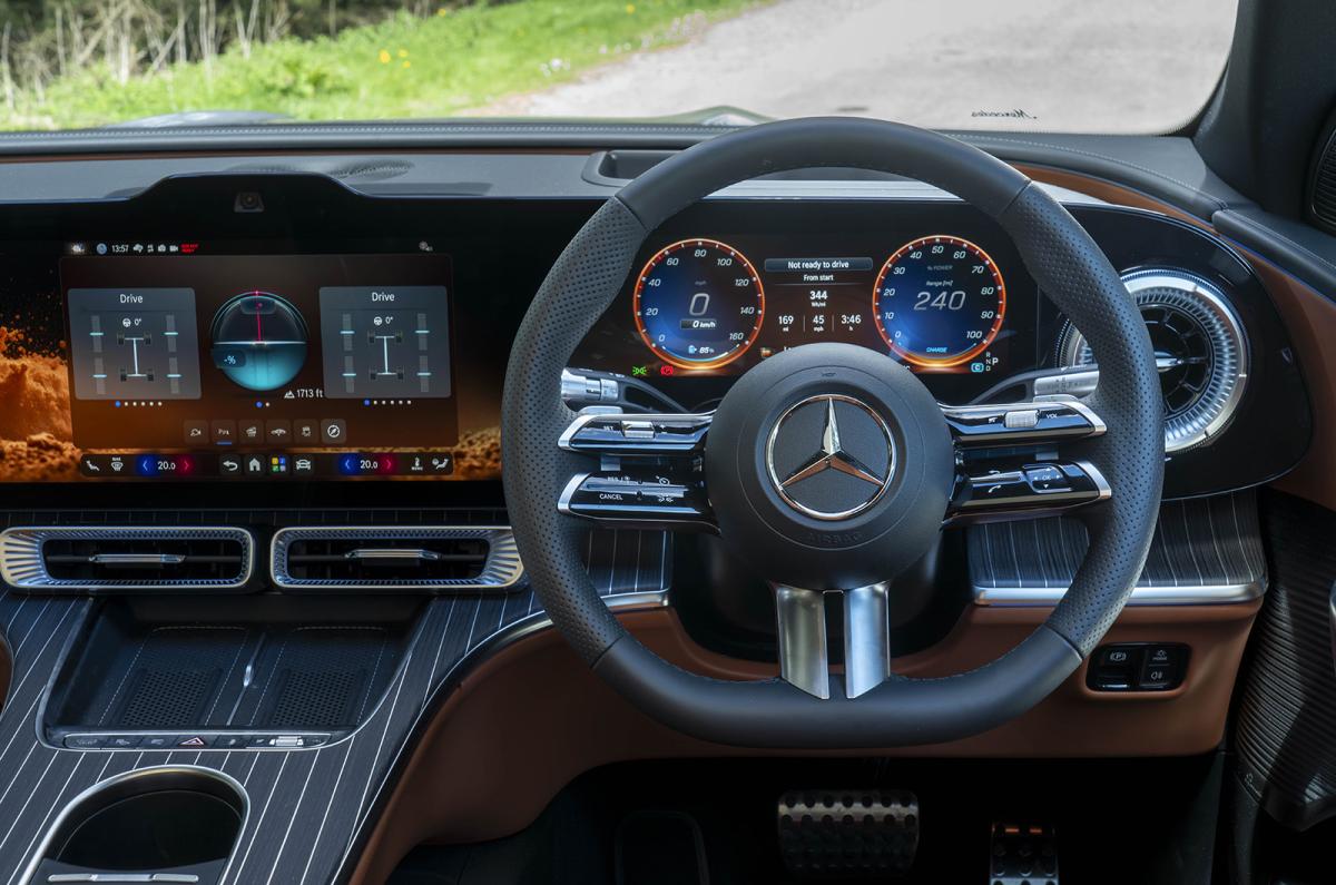 Mercedes GLC Electric steering wheel detail