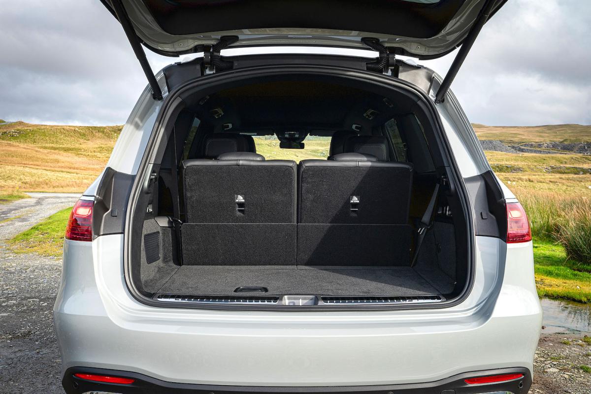 Mercedes GLS boot open all seats up