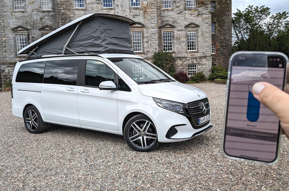 Mercedes Marco Polo raising remote roof