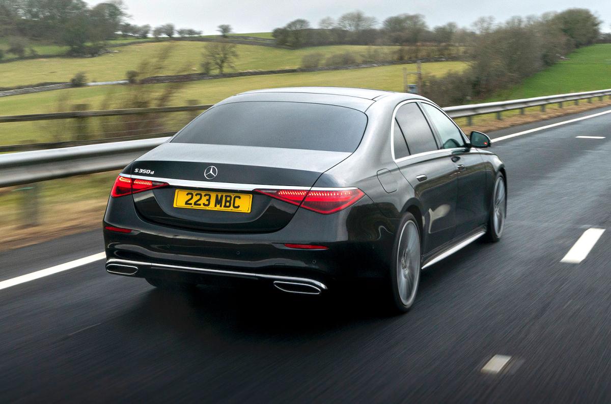 Mercedes S-Class rear right driving