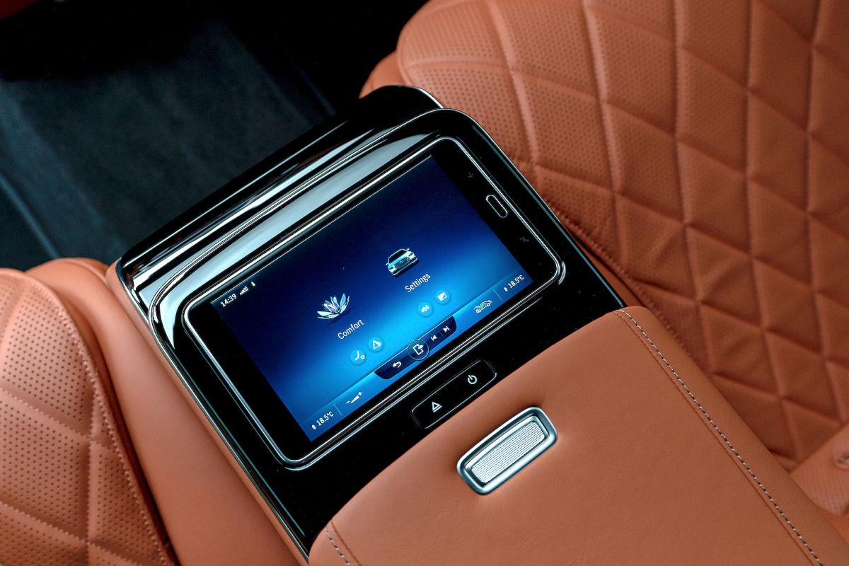 Mercedes S-Class rear touchscreen