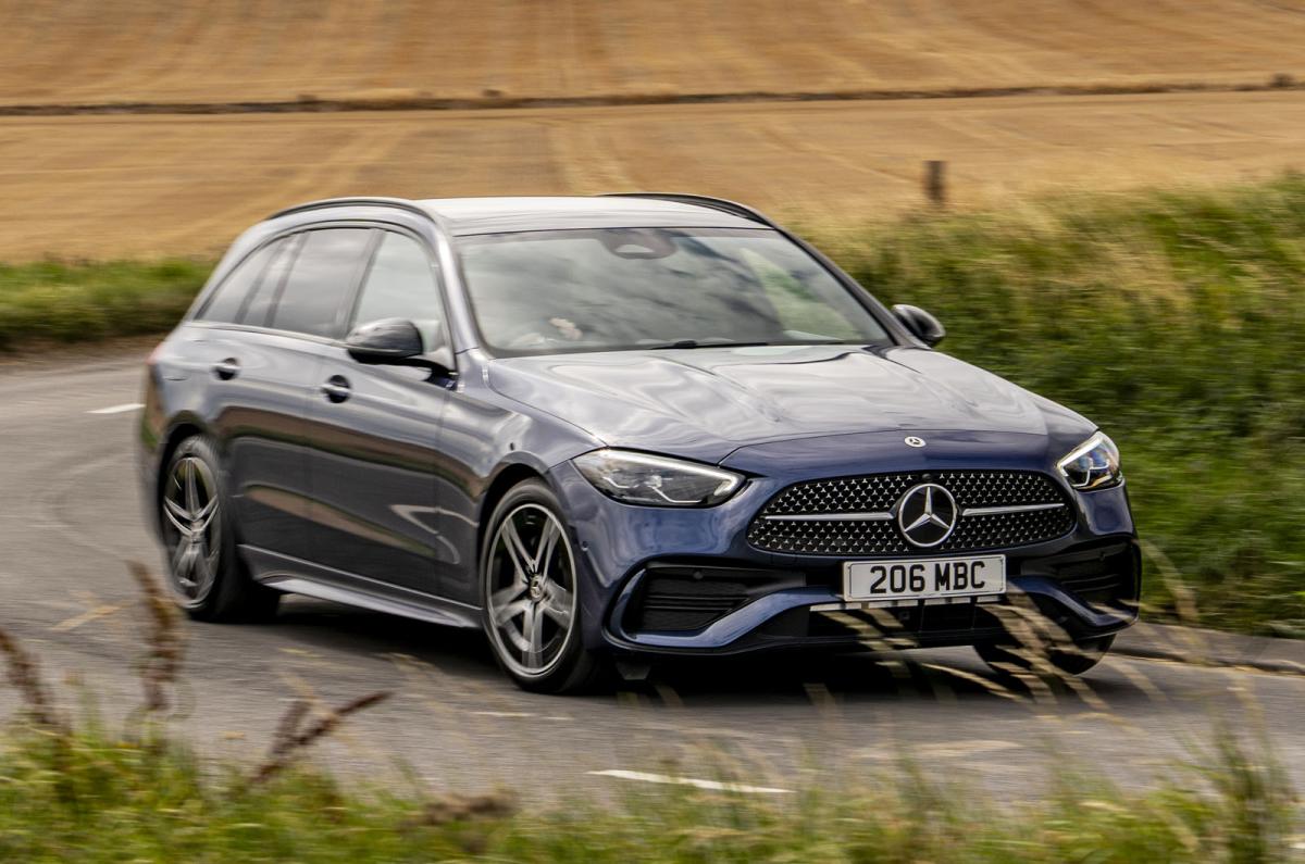 Mercedes C-Class Estate front cornering