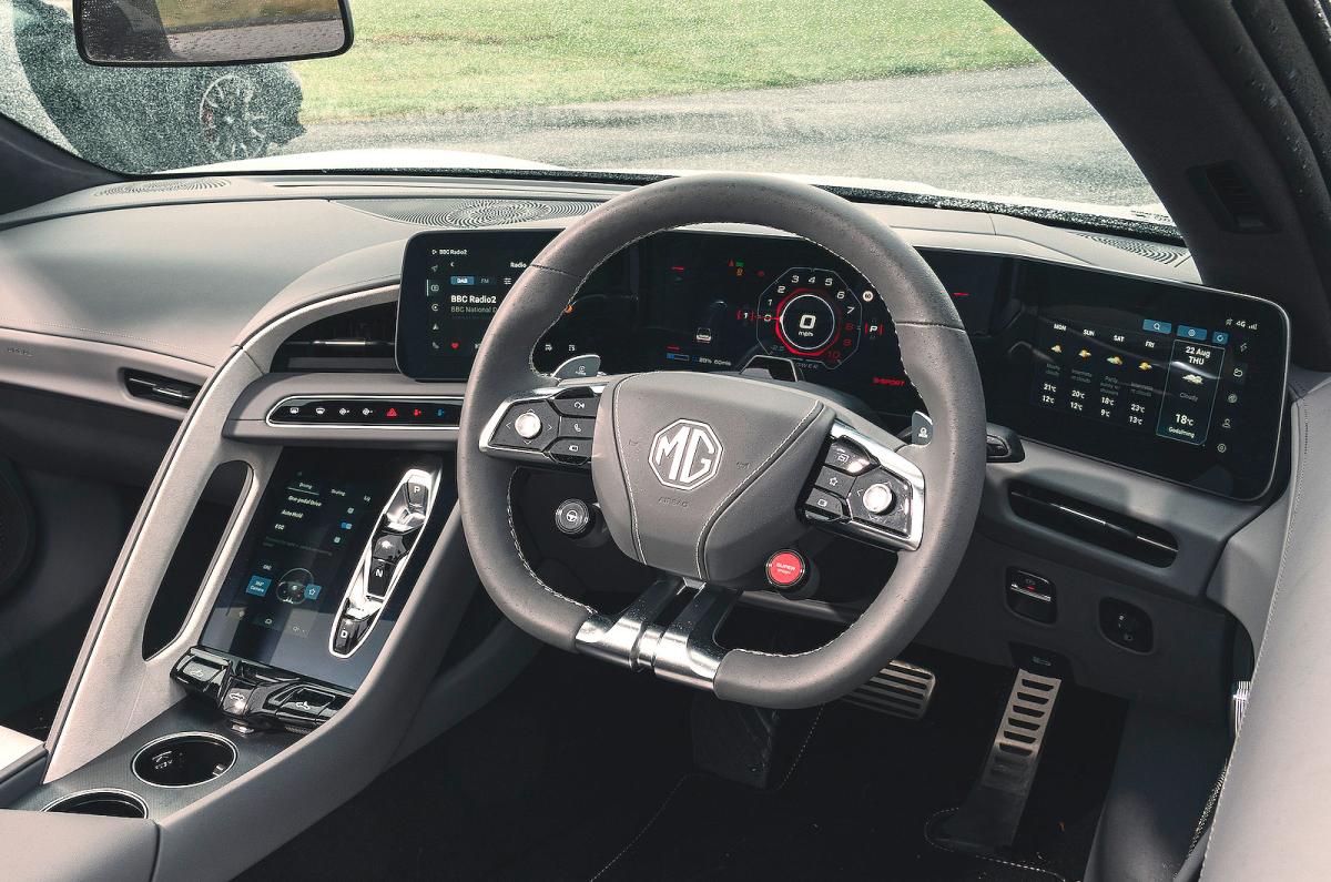 MG Cyberster dashboard