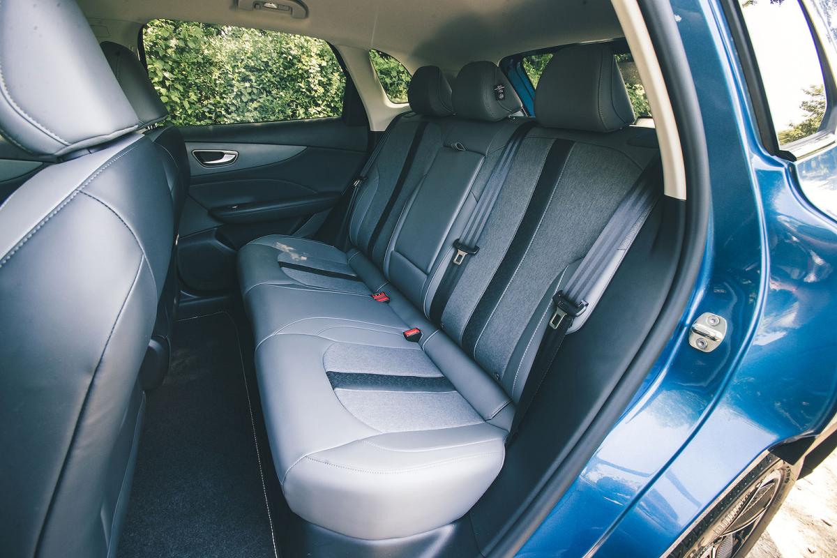 MG S5 EV back seats
