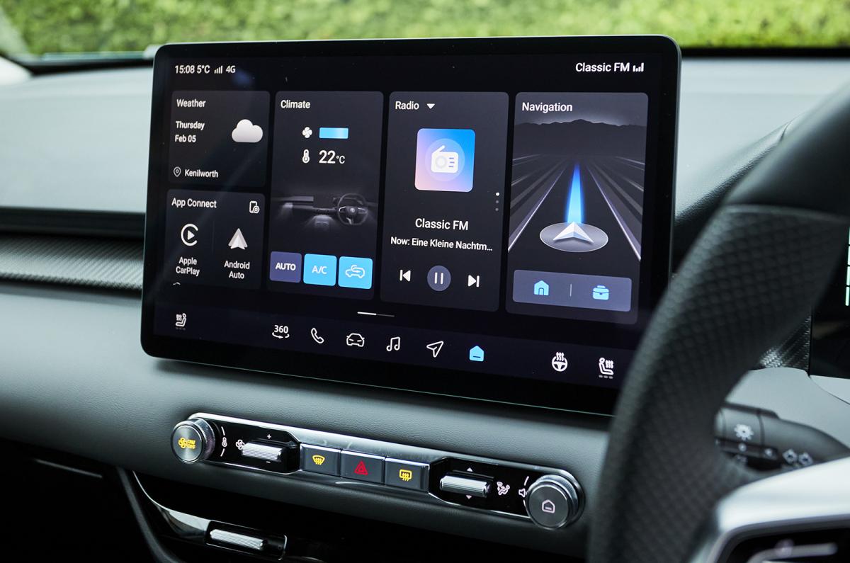 MG4 touchscreen