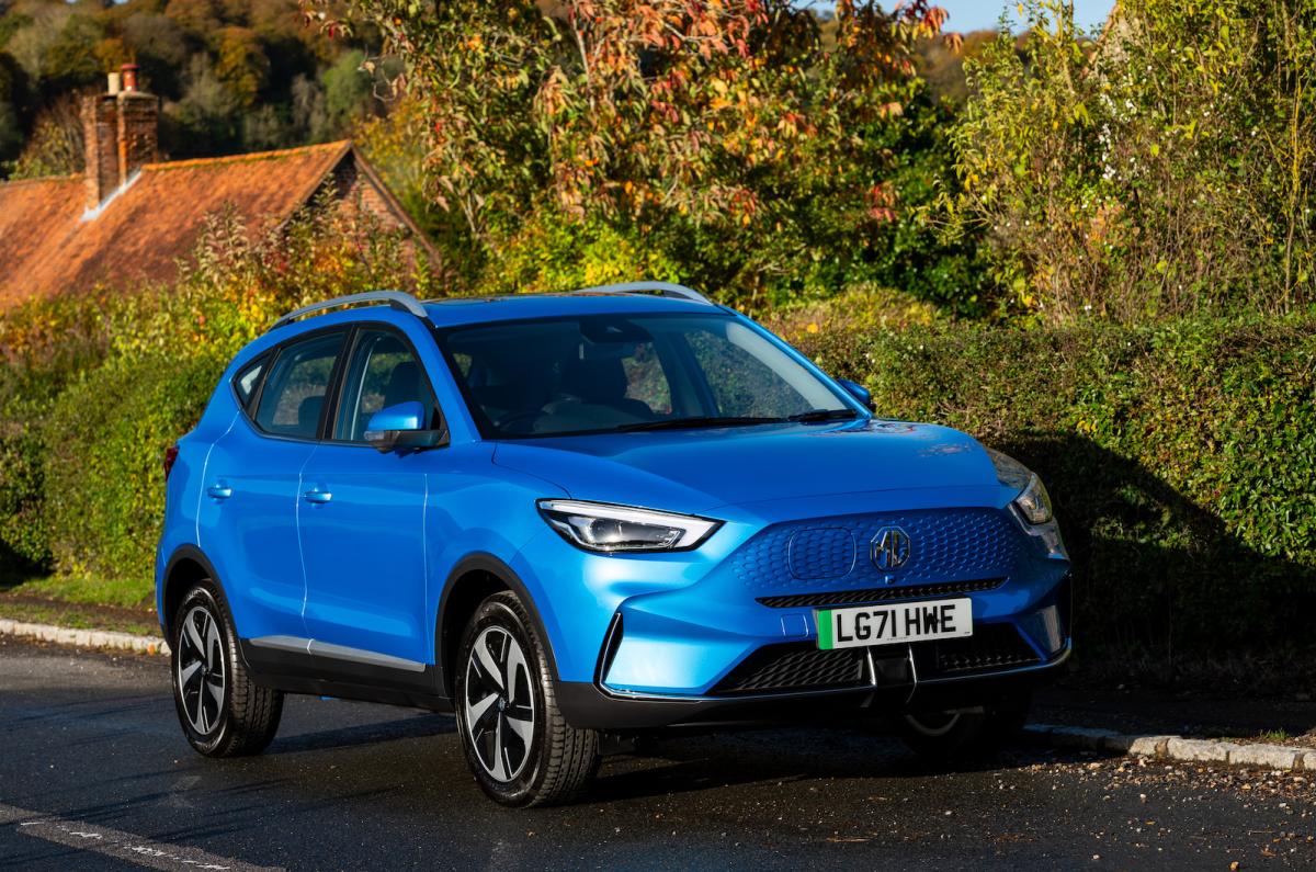 MG ZS EV front right static