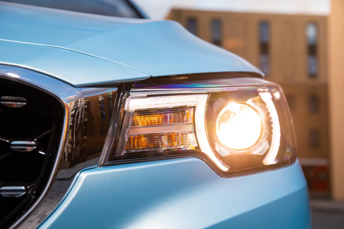 MG ZS EV headlights detail