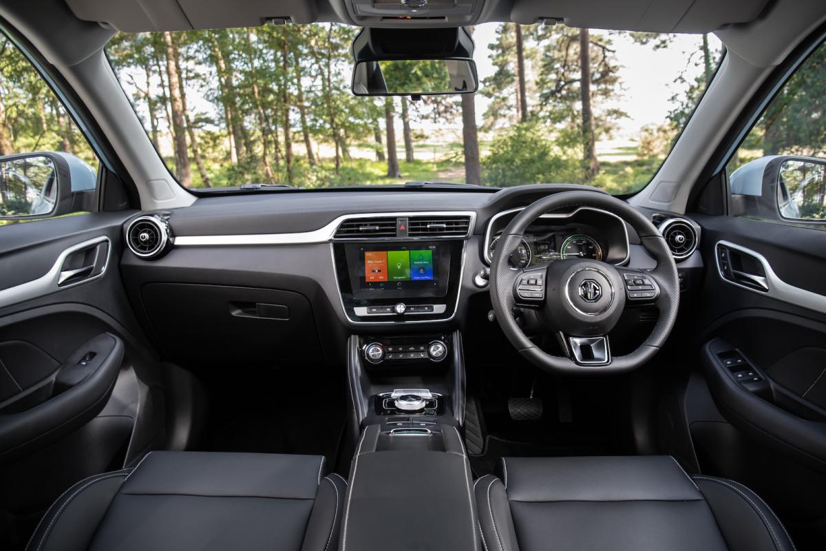 MG ZS EV interior dashboard