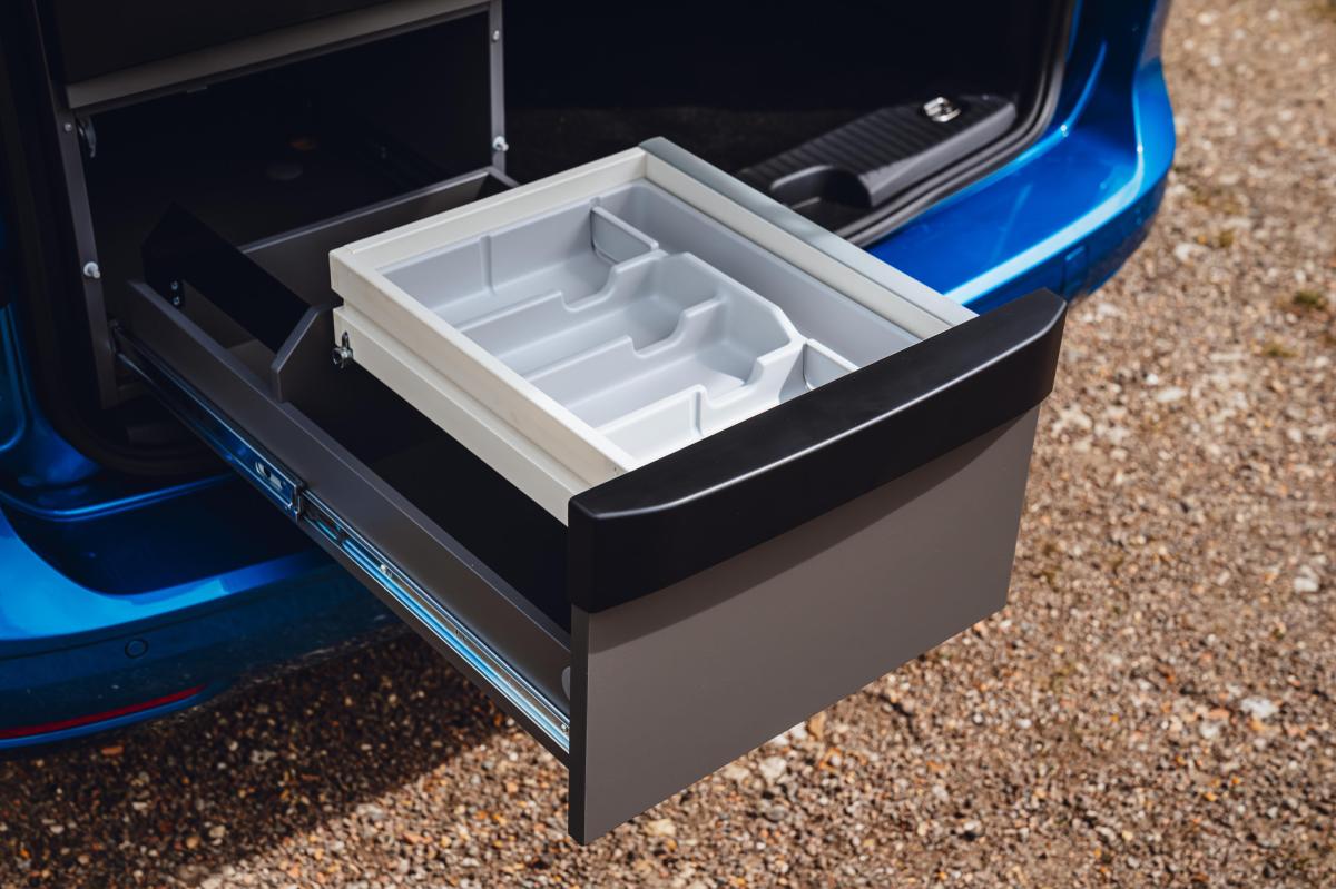 Volkswagen Caddy California cutlery drawer