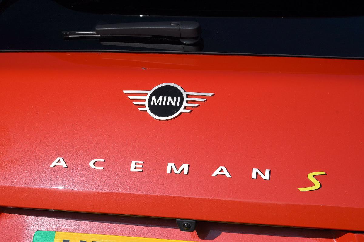 Mini Aceman rear badge