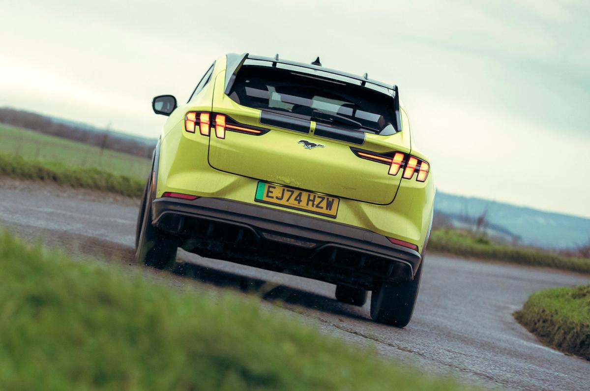 Ford Mustang Mach-E Rally rear cornering
