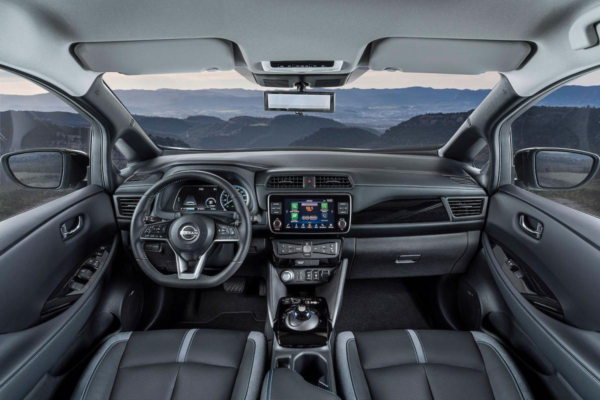 Nissan Leaf interior dashboard
