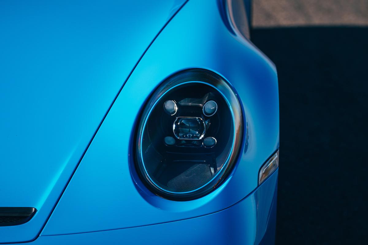 Porsche 911 GT3 2022 headlight detail