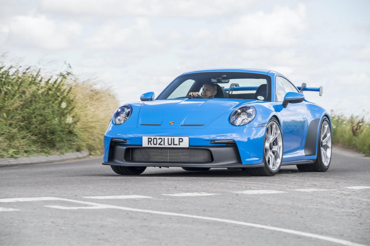 Porsche 911 GT3 2022 front cornering