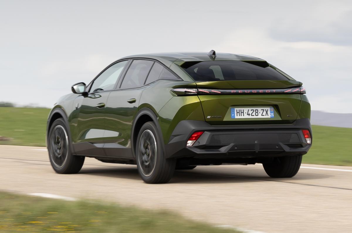 Peugeot e-408 rear cornering