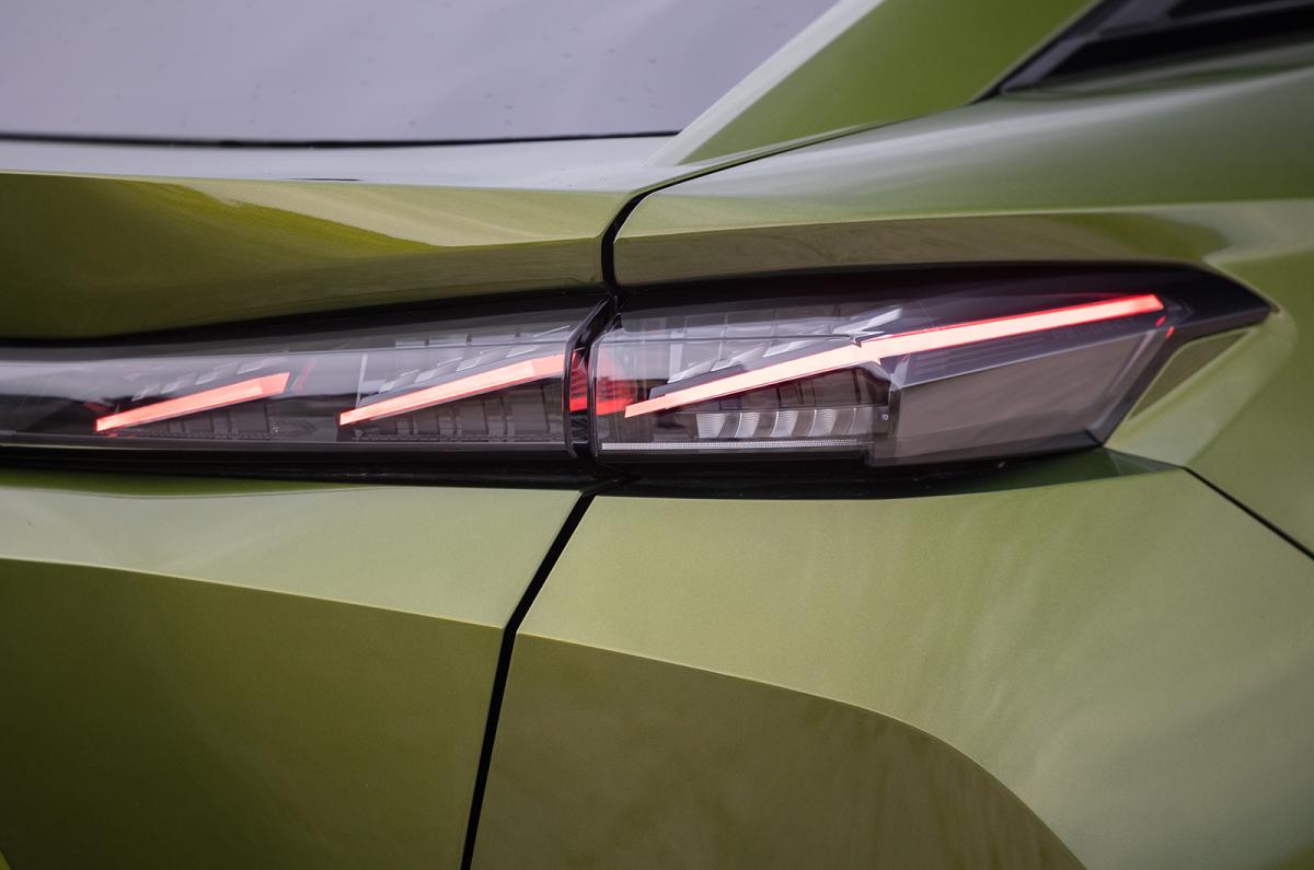Peugeot e-408 rear light detail
