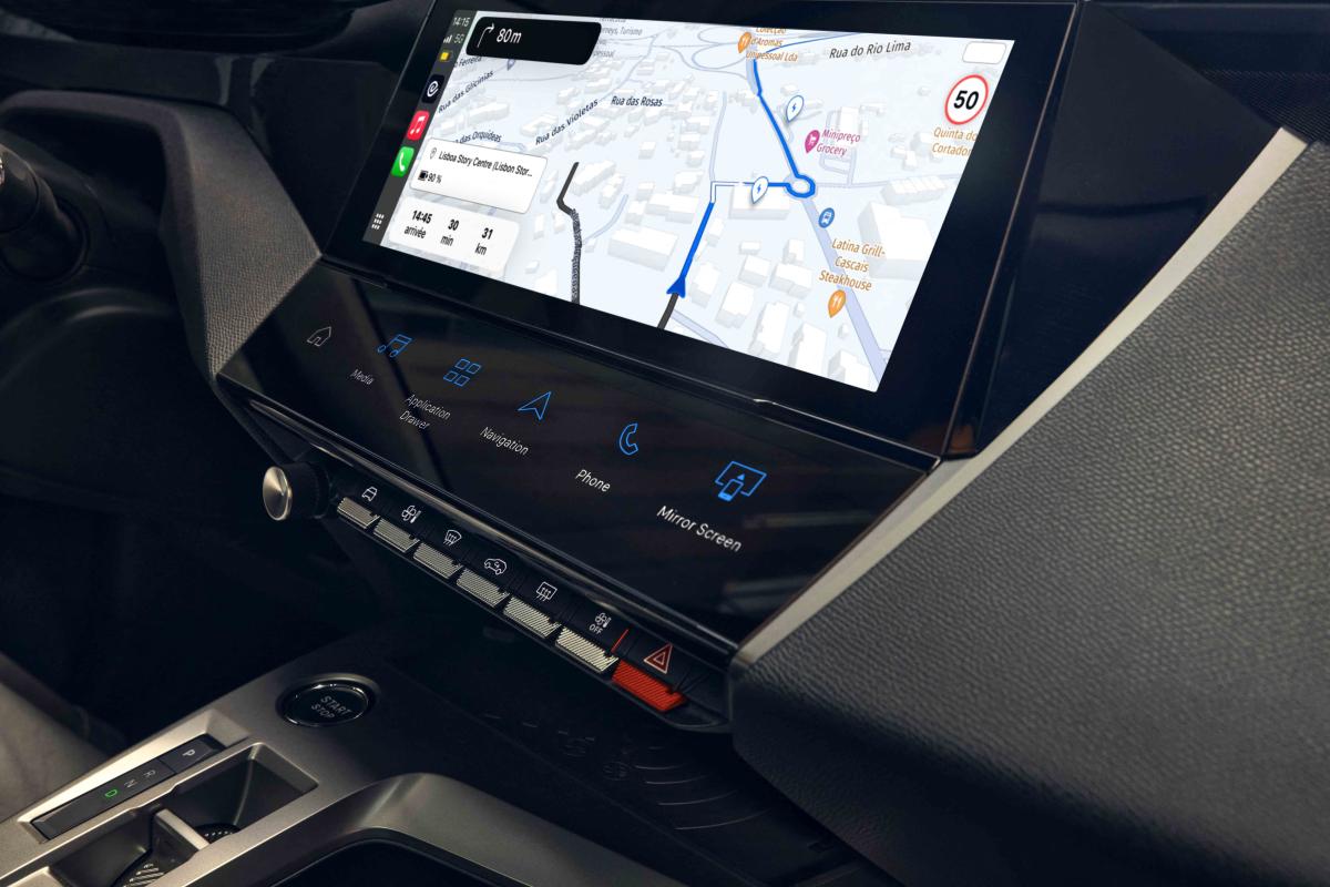 Peugeot 308 hatchback interior details