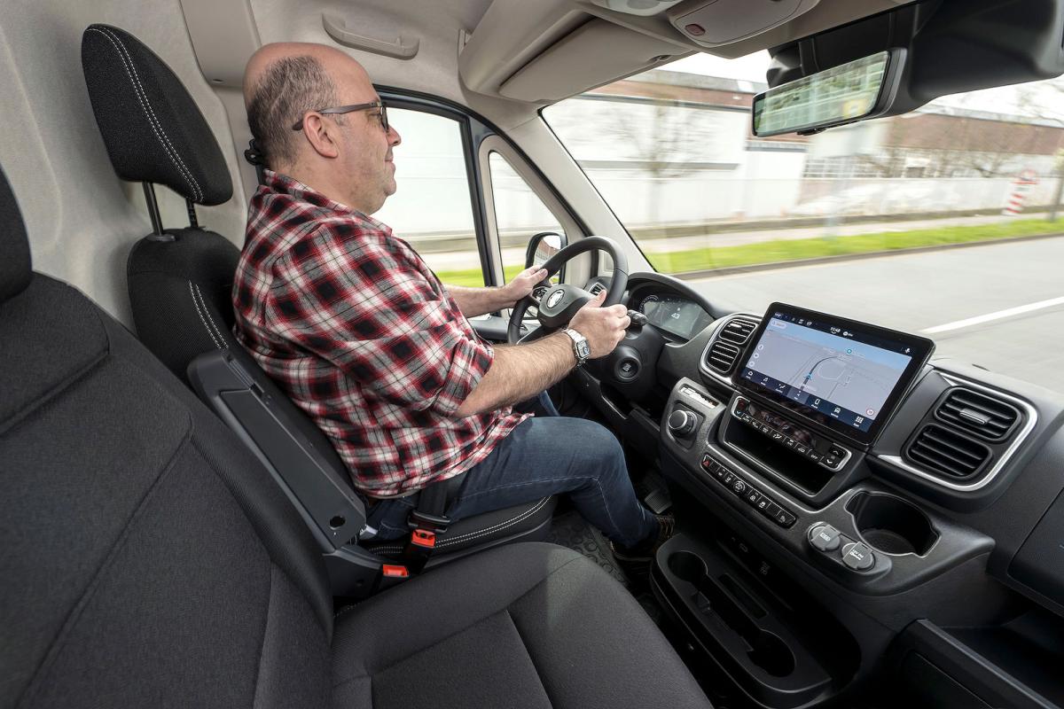 Phil Huff test driving Vauxhall Movano Electric