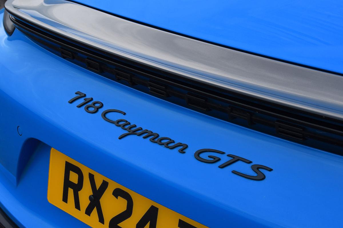 Porsche 718 Cayman rear badge