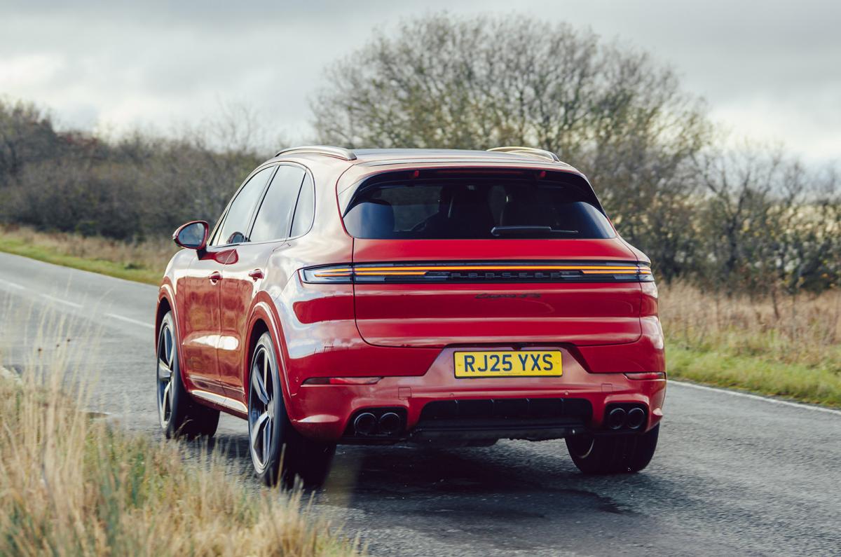 Porsche Cayenne driving rear left