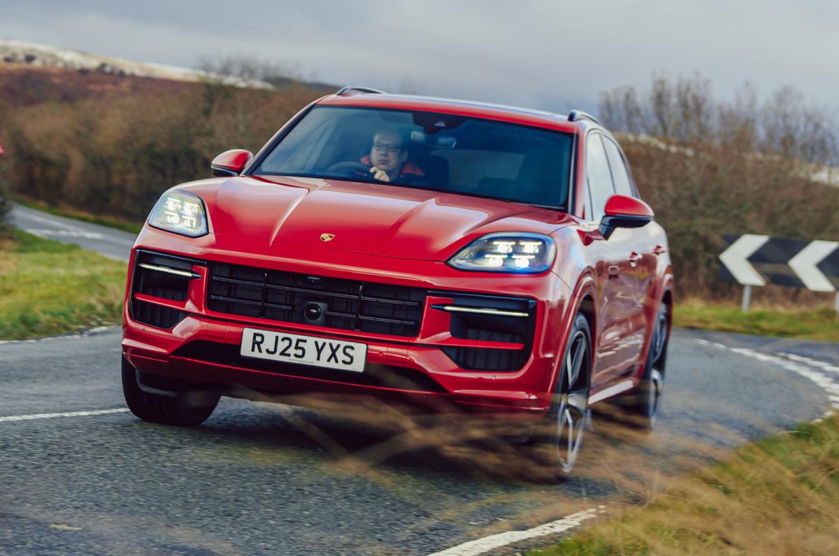 Porsche Cayenne front cornering
