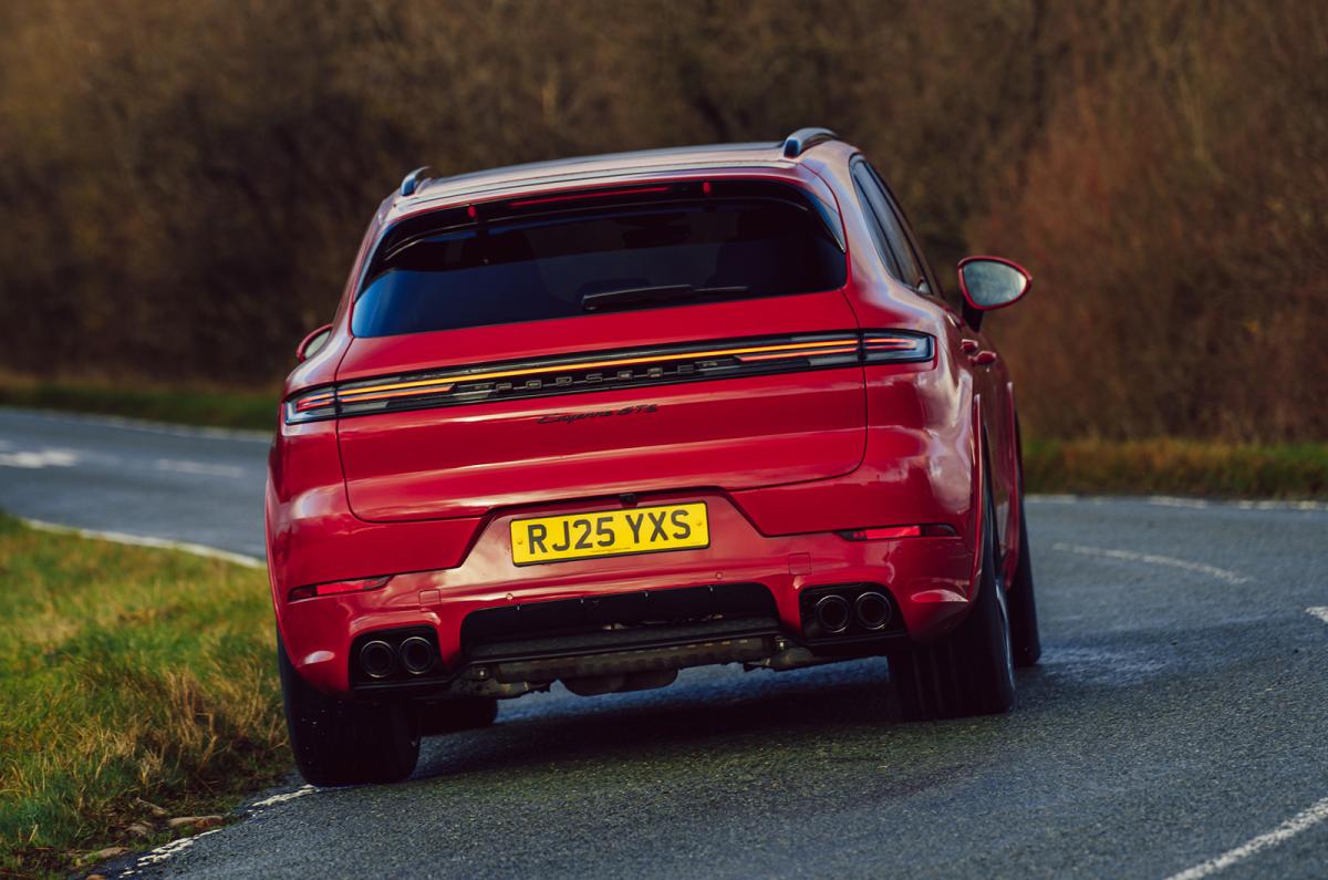 Porsche Cayenne rear cornering