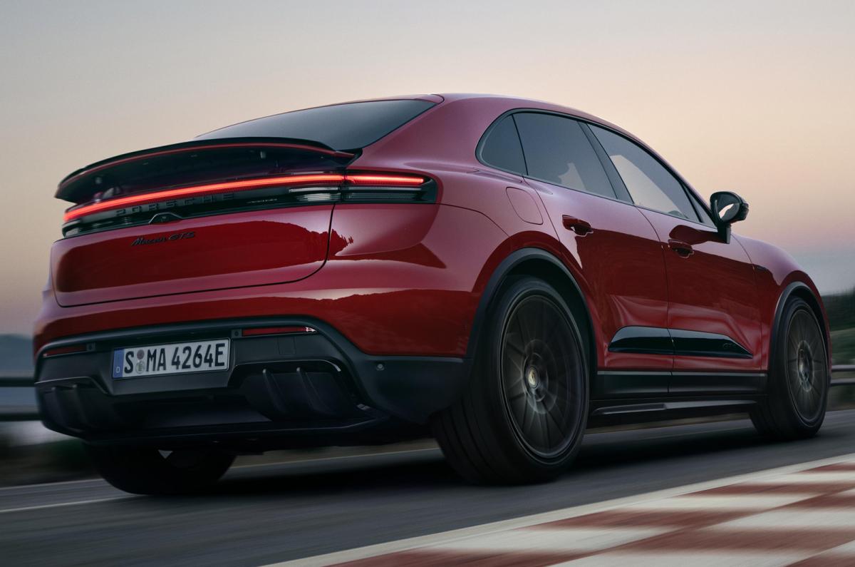 Porsche Macan Electric driving rear right