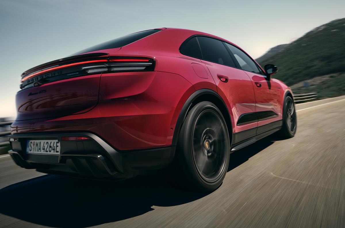 Porsche Macan Electric rear cornering