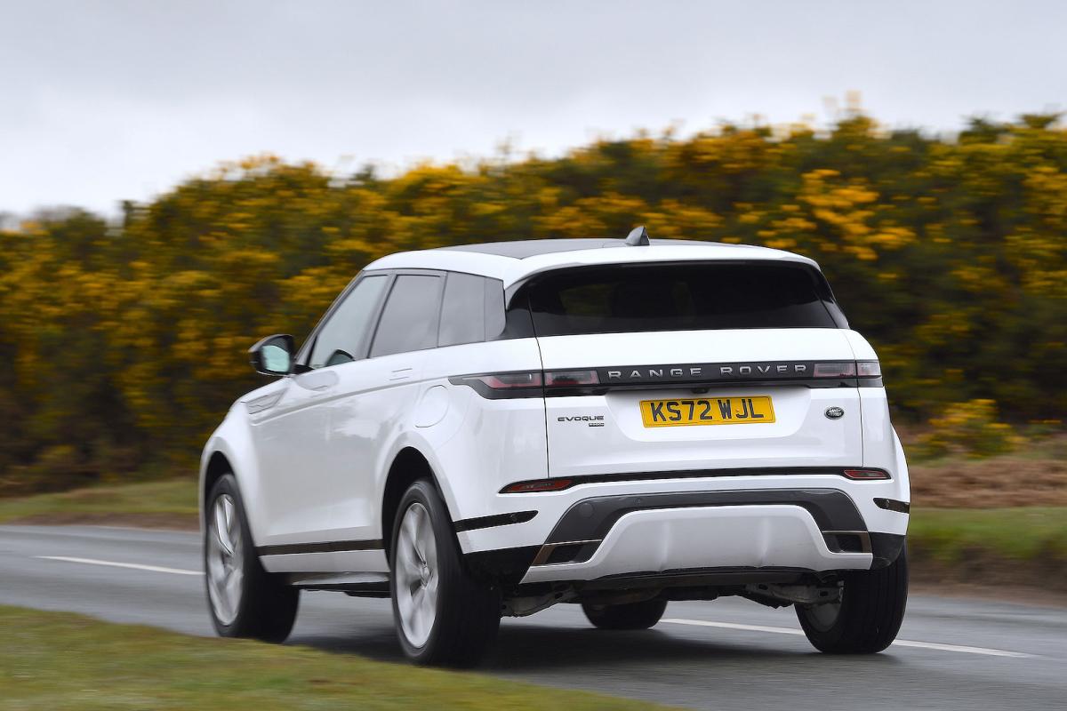 Range Rover Evoque rear driving