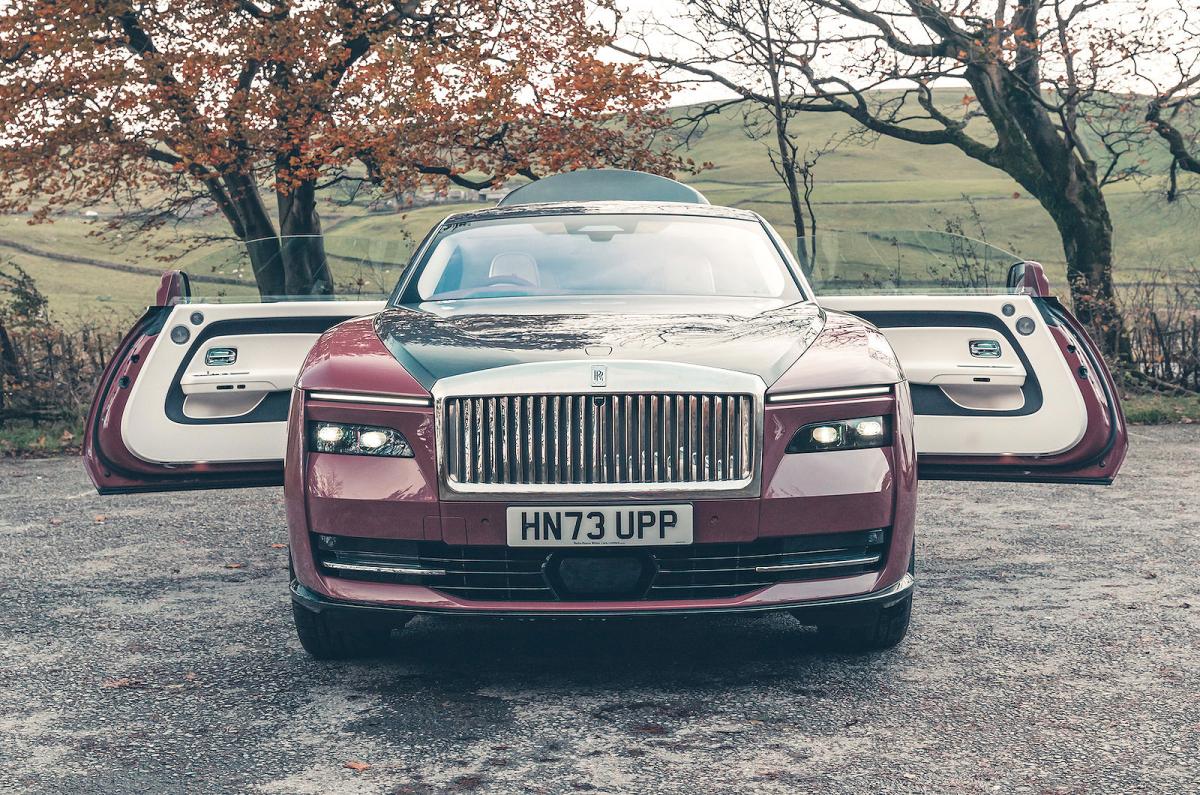 Rolls-Royce Spectre front static doors open