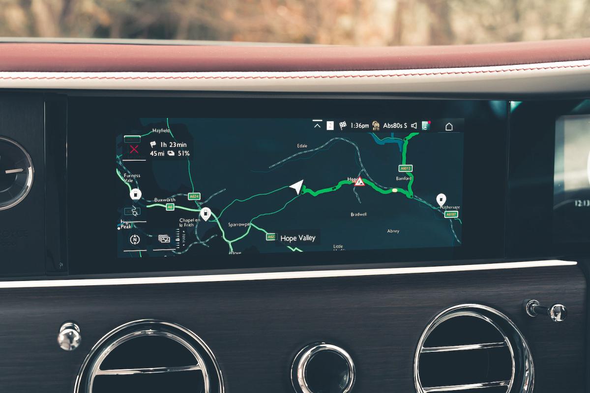 Rolls-Royce Spectre infotainment touchscreen
