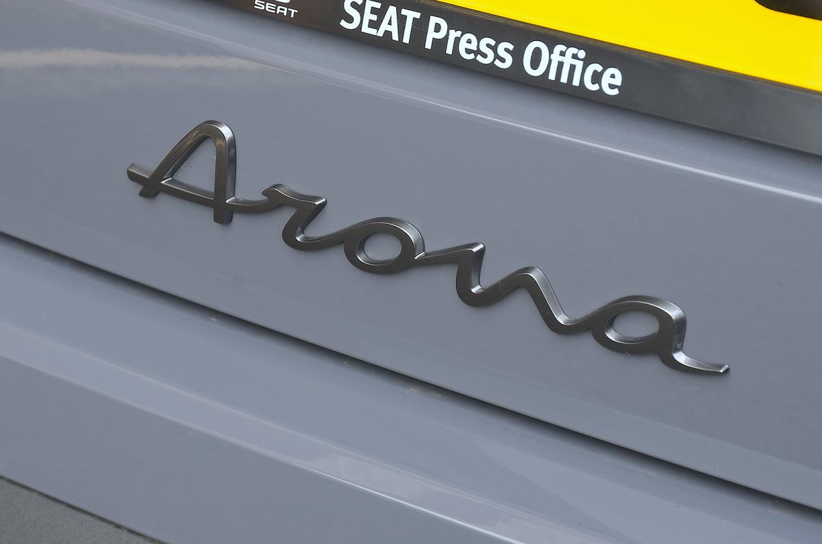 Seat Arona badge detail