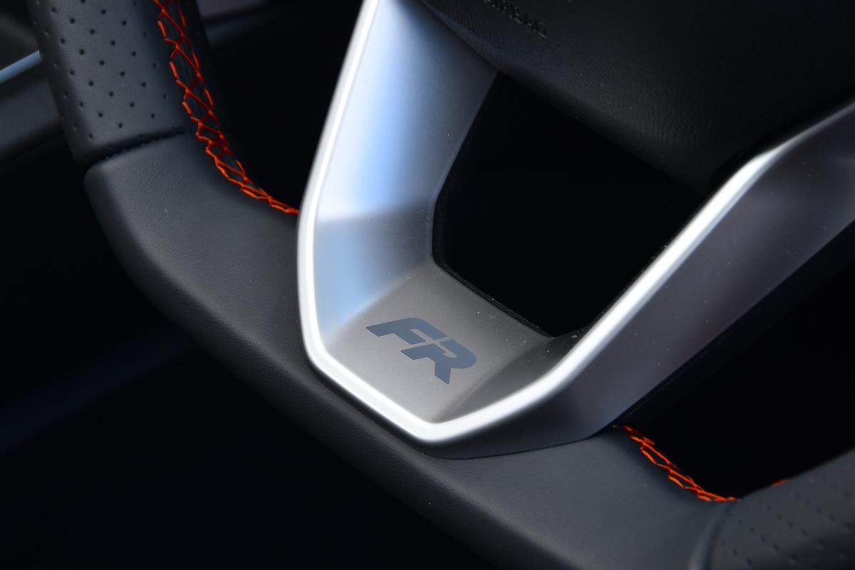 Seat Leon steering wheel detail