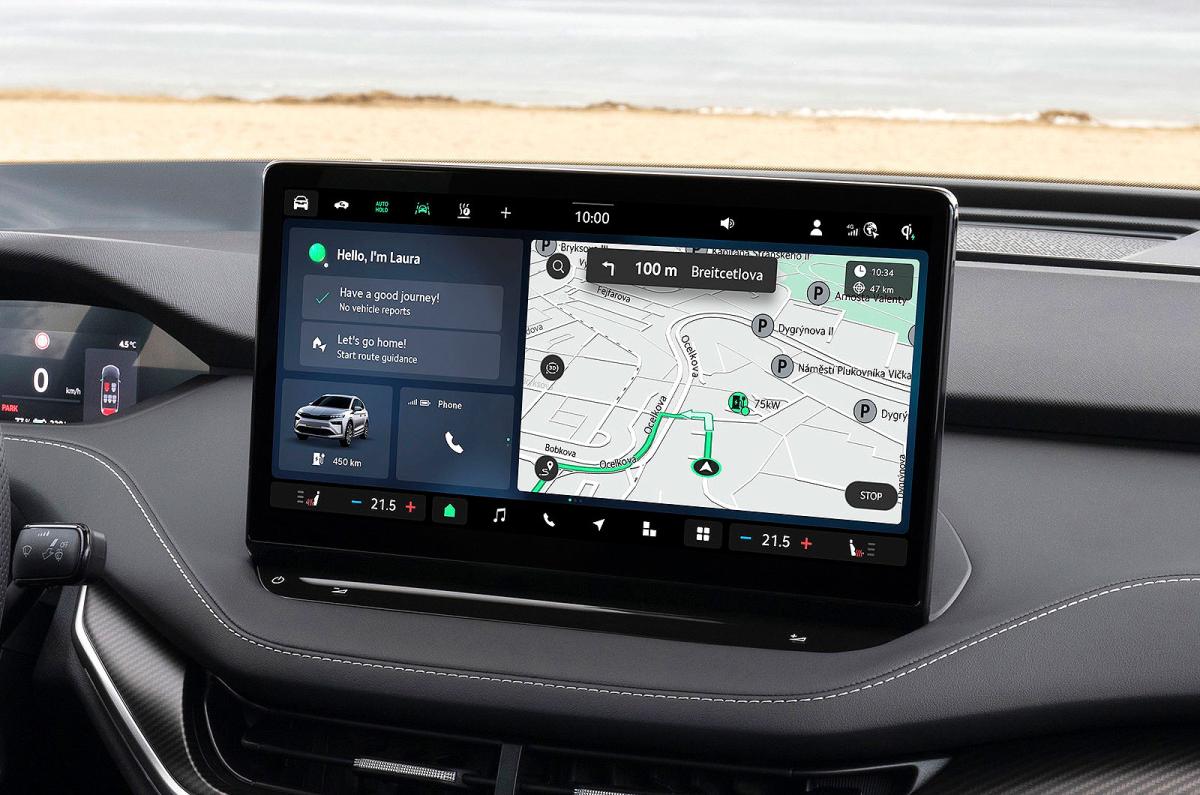 Skoda Enyaq Coupé infotainment touchscreen