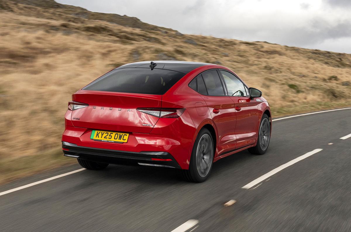 Skoda Enyaq Coupé rear right driving
