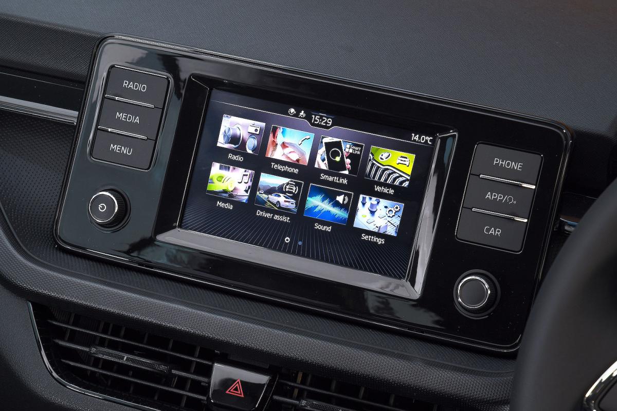 Used Skoda Fabia 2021-present interior infotainment
