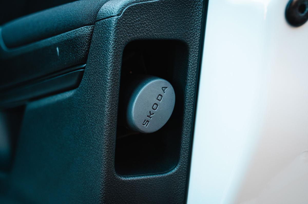 Skoda Fabia umbrella detail