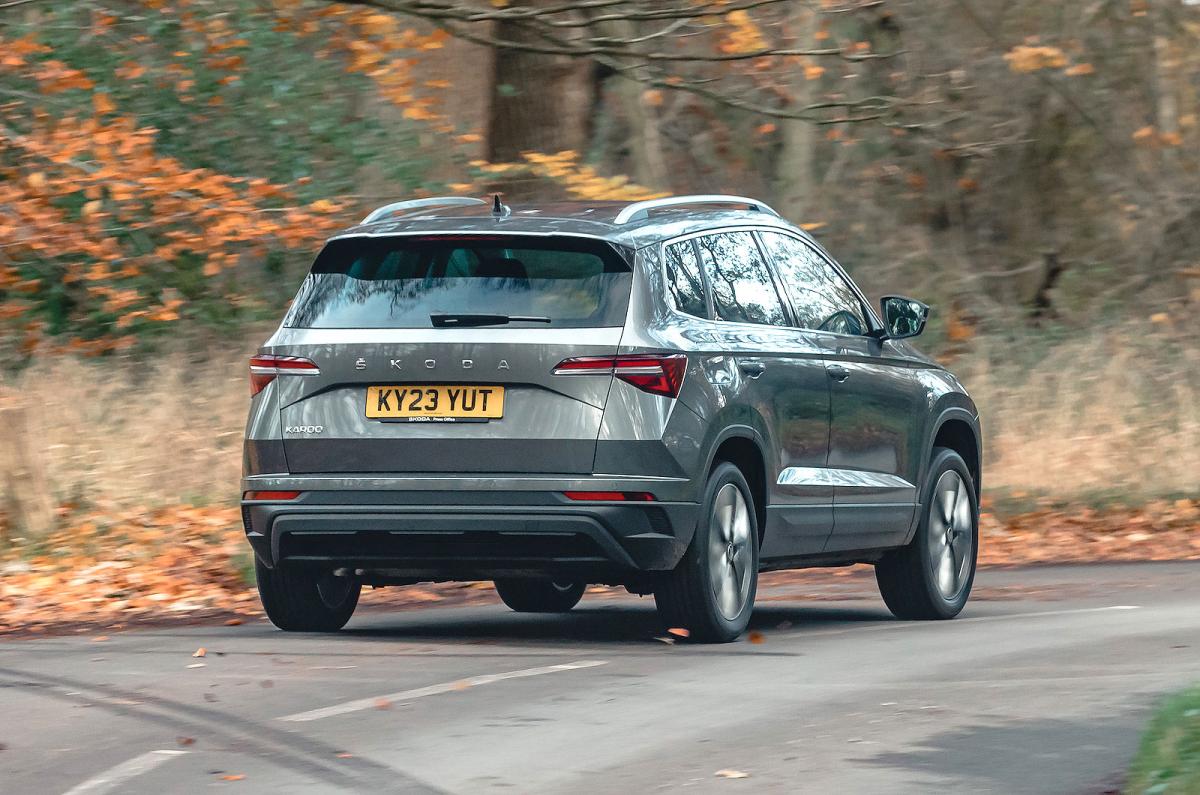 Skoda Karoq rear cornering