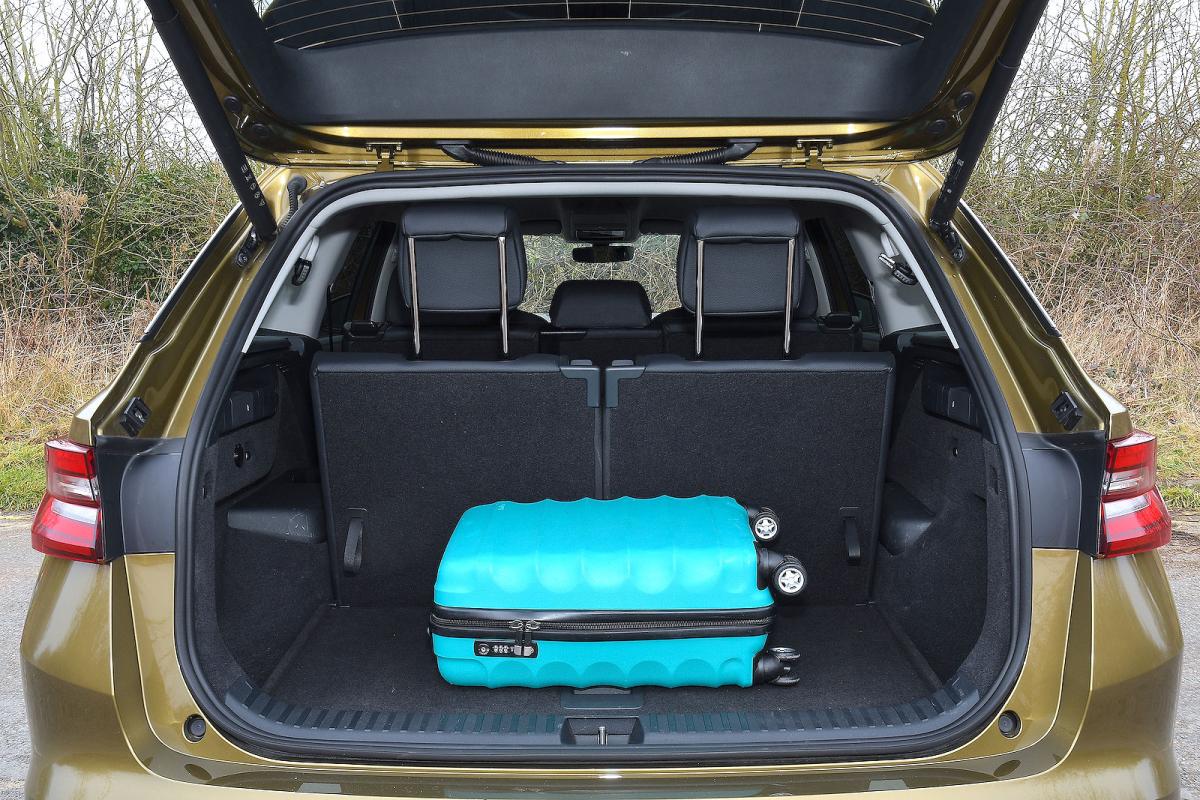 Skoda Kodiaq boot with seven seats up