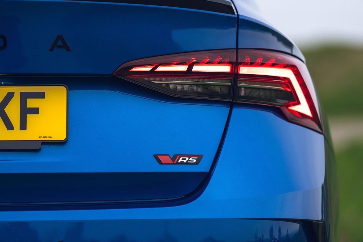 Skoda Octavia vRS rear lights and badge