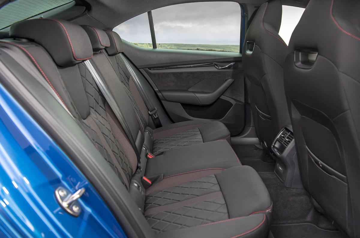 Skoda Octavia vRS 2022 interior rear seats